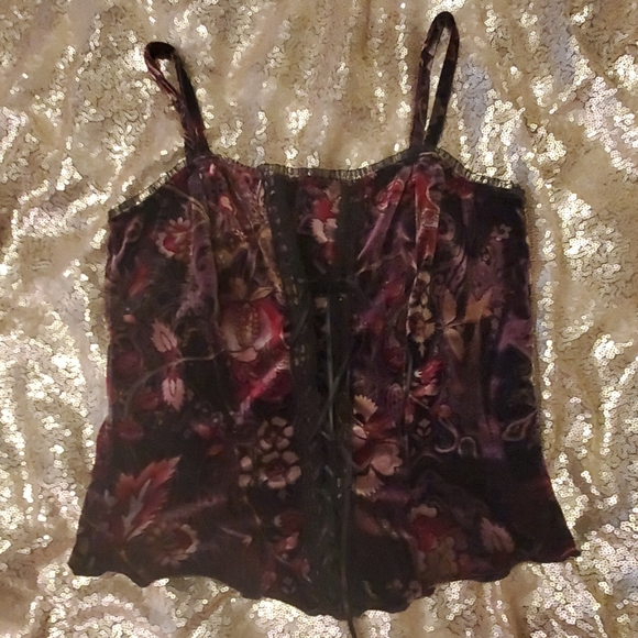 Forever 21 Tops - Forever 21 Velvet Tank Lace Corset